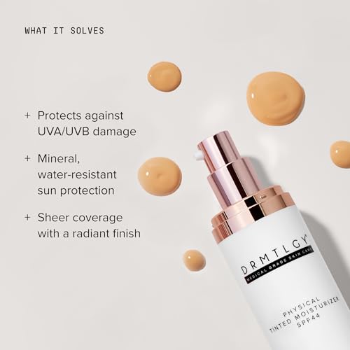 DRMTLGY Physical Tinted Moisturizer SPF 44 1.7 Fl Oz Mineral Sunscreen - All Skin Tones