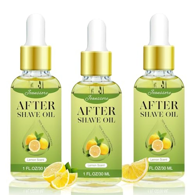 3 PCS After Shave Oil Women, Soothing & Moisturizing Formula for Ingrown Hair & Dryness, Natural Deodorant for Women Prevention & Odor Control(Lemon)