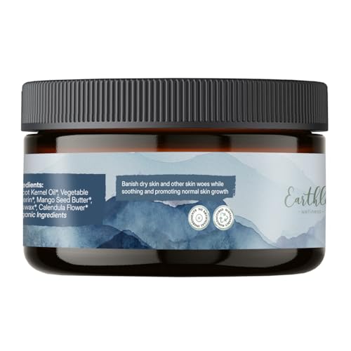 Earthley Wellness Soothing Skin Balm - Natural Moisturizer for Dry, Itchy Skin, Calendula & Mango Butter, 4 oz - Variation of THIS listing