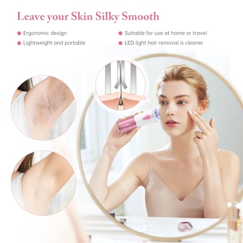 Facial Epilator Smooth Glide Epilator for Women Face Hair Remover Smooth Glide for Women Face Hair Removal Smooth Glide for Face Bikini Leg Arms