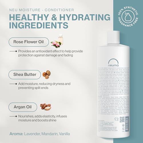 Sulfate-Free Moisturizing Conditioner with Shea Butter & Argan Oil - Vegan & Color Safe for Dry Hair