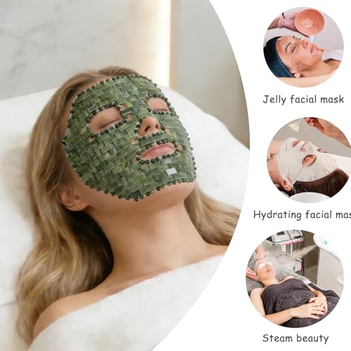 Gemshan Jade Facial Mask for Skin Care and Relaxation - Natural Stone Eye & Face Mask
