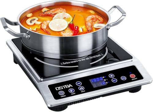 OSTBA Portable Induction Cooktop 1800W Small Countertop Burner