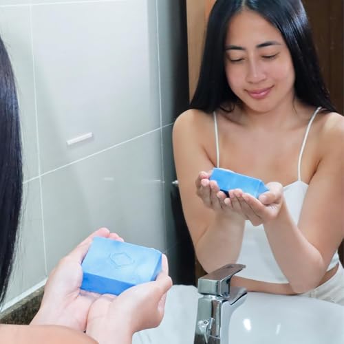 Relumins Glycolic Acid Soap Bar with Aloe and Salicylic Acid ? Gentle AHA Mild Peel for Smoother, Soothing Skin | Self-Care Exfoliating Bar Soap with Professional Spa Formula, 135g x 5 Bars