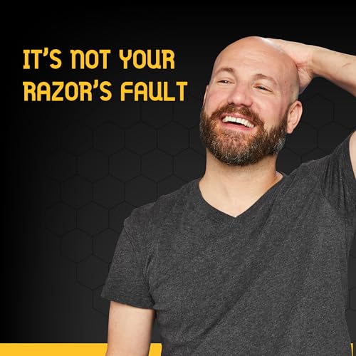 Bee Bald 4-Pack with HEAL Post-Shave Healing Balm, SHAVE Premium Shave Cream, SCRUB Exfoliating Pre-Shave, and SMOOTH PLUS Daily Moisturizer with SPF 30