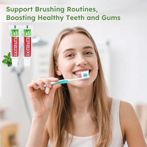 240-Pack Travel Size Toothpaste Tubes - Mini Mint Flavored Oral Care