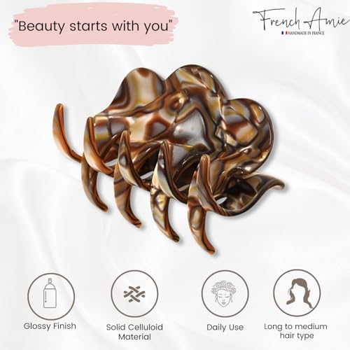 Onyx Grey Small Hair Claw Clip - 2.5 Inch Spring Jaw Hair Accessory