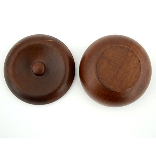 Grandslam Wooden Shaving Bowl with Lid Shaving Soap Bowl for Men Easy to Lather Fits Wet Shaving (Oak Wood)