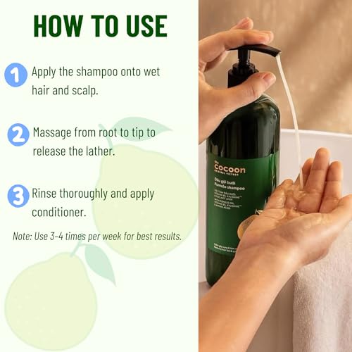 Cocoon Pomelo Botanical Sulfate-Free Shampoo 10.5 fl oz – Hydrating & Strengthening Hair Care