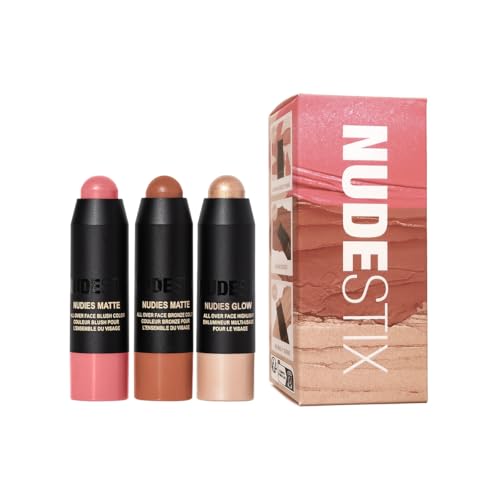 Mini Makeup Kit with Cream Blush, Bronzer & Highlighter - Travel Size
