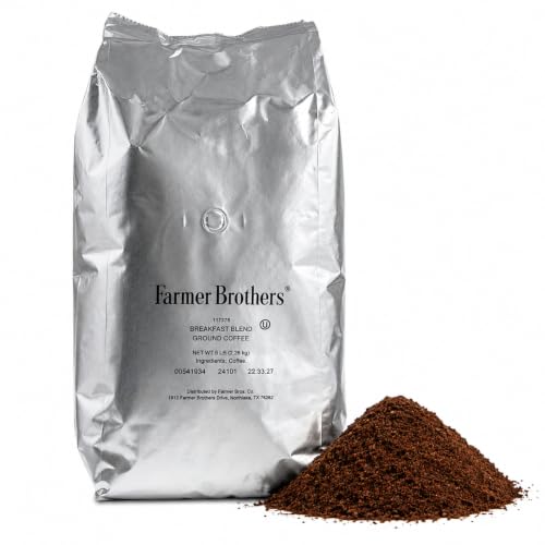 Ground Coffee 5 lb Bag - Breakfast Blend, Light Roast, Premium Beans