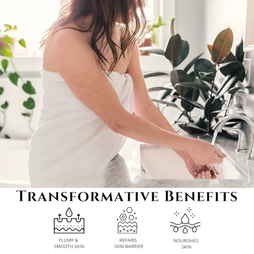 Peppermint Organic Coconut Oil Face and Body Polish - Non Toxic Body Exfoliator & Resurfacing Treatment - Smoothing Bump Eraser for KP & Strawberry Legs - Daily Hydrating Ritual for Sensitive Skin
