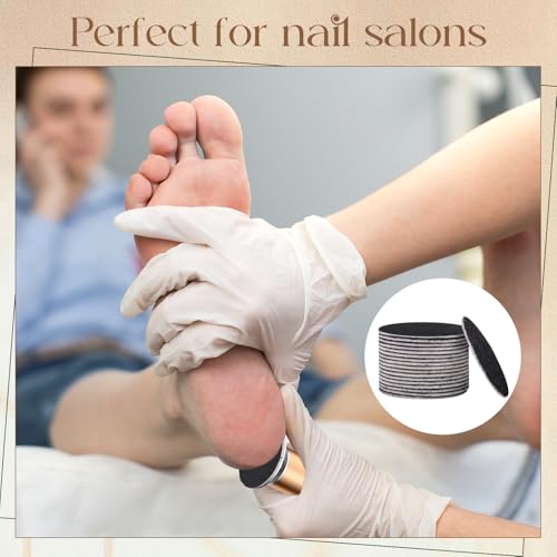 Electric Foot File Replacement Disc 80 Grit for Callus Removal - Pack of 500 - Suitable for Men & Women