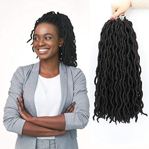 18 Inch Gypsy Locs Crochet Hair - Ombre Faux Locs for Black Women, 8 Packs