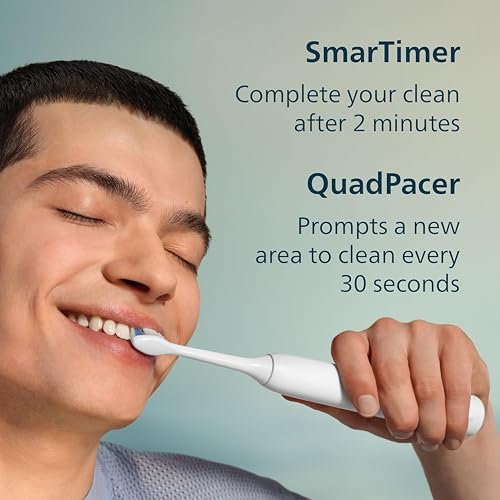 Electric Toothbrush DailyClean 1100 with QuadPacer & Smartimer - Mint Blue