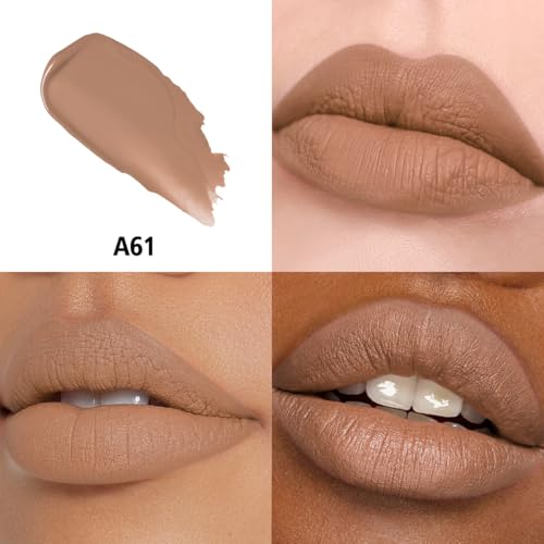 Nude Lipstick Long Lasting Lipsticks for Women Pigmented Smudgeproof Transferproof Vegan Cruelty Free Lip Makeup (A61 Sugey Girl, 1 Pack)