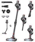 Cordless Vacuum Cleaner 40Kpa Suction 45Min Runtime 6-in-1 Self-Standing Dark Gray