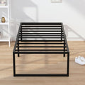 Narrow Twin Bed Frame 18 Inch Heavy Duty Metal Platform No Box Spring Black - Variation of THIS listing