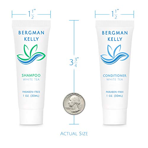 Mini Travel Shampoo & Conditioner Set - White Tea Scent 1 fl oz - 100 Pieces