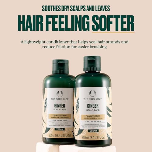 The Body Shop Ginger Scalp Care Conditioner 8.4 Fl Oz - Strengthen & Soothe Weak, Dry Hair