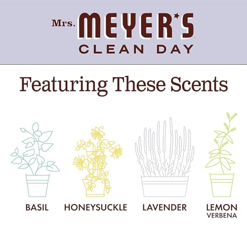 Mrs. Meyers Lavender Liquid Hand Soap Refill Pack of 3 - Eco-Friendly, 33 Oz