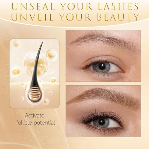Eyelash Growth Serum ? 15 Plant Extracts for Longer Lashes, Natural Beauty Enhancement,eye lash serum growth(Titanium Frost)