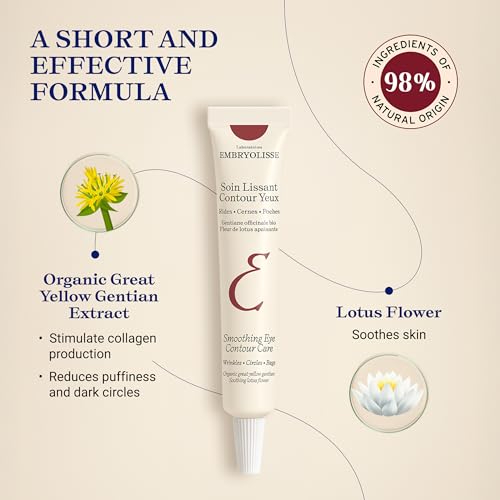 Embryolisse Eye Cream for Wrinkles Dark Circles Puffy Eyes 0.5 Fl Oz - 1 Unit