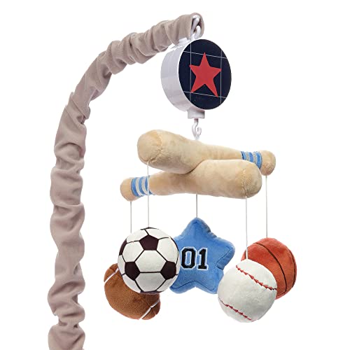 Baby Sports Musical Crib Mobile with Nursery Songs - Gray