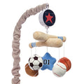 Baby Sports Musical Crib Mobile with Nursery Songs - Gray