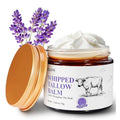 Grass-Fed Beef Tallow Balm for Skin, Whipped Cream for Face, Natural Daily Moisturizing for Soft, Smooth Skin, Lavender
