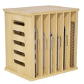 7 Tier Wooden Cabinet Tray Dividers - Adjustable Storage Organizer