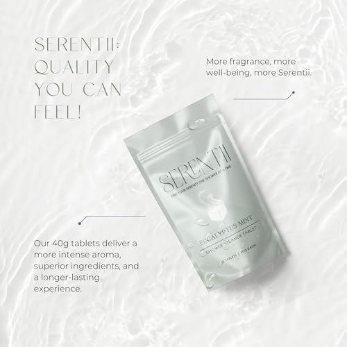 Shower Steamers Aromatherapy 12 Tablets ? Eucalyptus Mint, Relaxation & Stress Relief, Self Care Gift, Spa Essentials, Birthday Gifts for Women & Men, Travel Must-Have