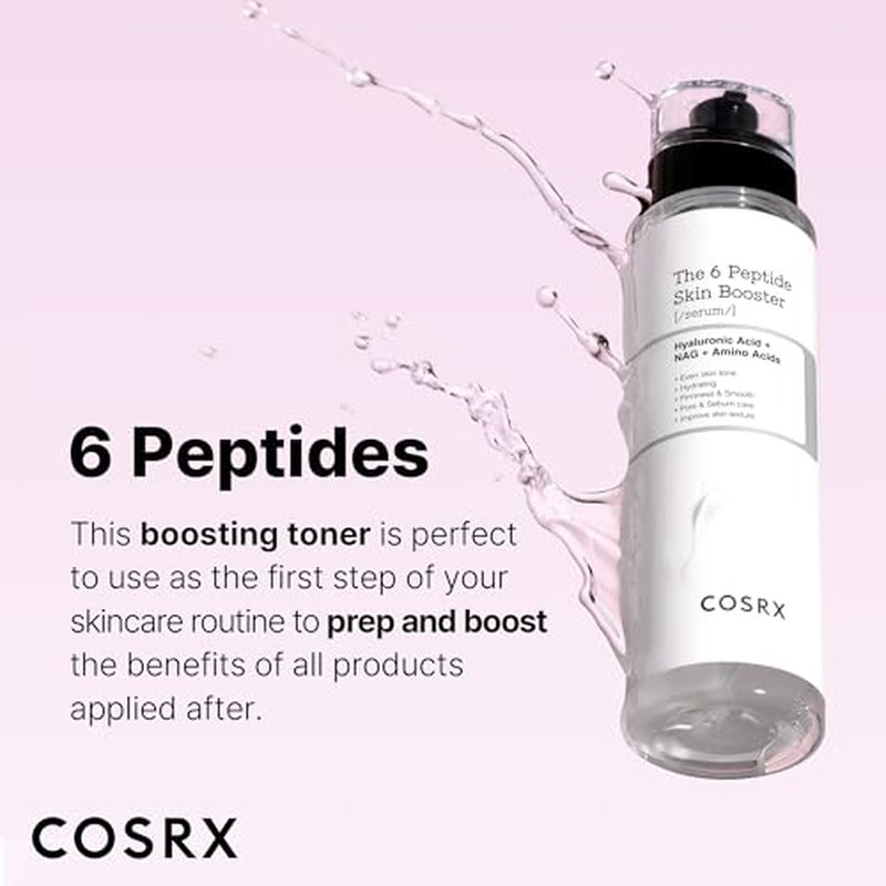 COSRX Moisture Booster - Snail Mucin 92% Moisturizer + 6X Peptide Collagen Booster Toner Serum