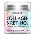 EVERYOUTH 1.7oz Collagen Face & Neck Cream Anti-Aging Moisturizer with Hyaluronic Acid, Vitamin E