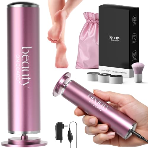 Electric Foot Callus Remover Tool with 60 Sanding Discs & Adjustable Speed – Professional Foot Grinder for Exfoliation