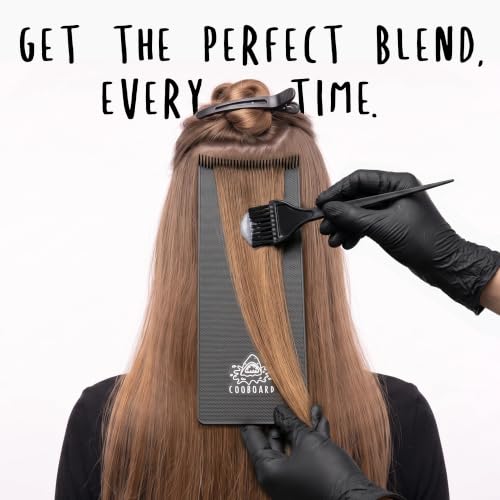 Black Cooboard Hair Highlighting Paddle with Teeth - Balayage Board