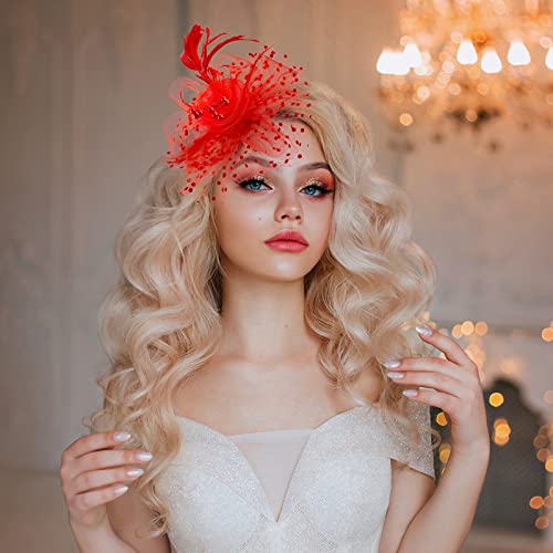 Fascinator Hats for Women Tea Party & Church - Classic Color, 8 Pack