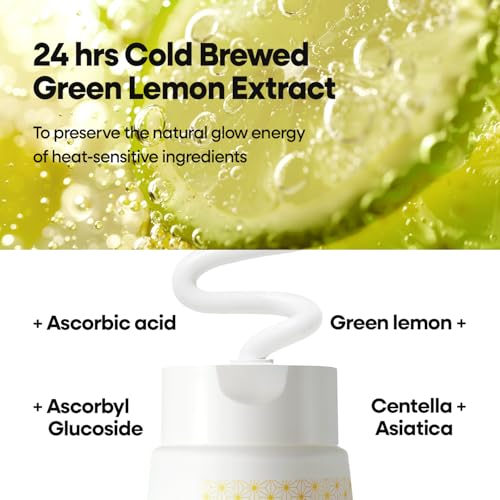 Citrus Vitamin C Glow Facial Cleanser 2 Pack - Green Lemon Extract, Gentle Foaming, 150ml