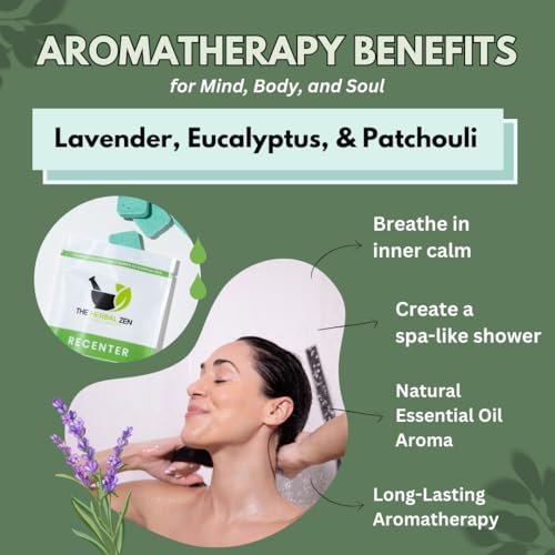 Herbal Zen Recenter Shower Steamers Original 10 Pack | Aromatherapy Relaxation