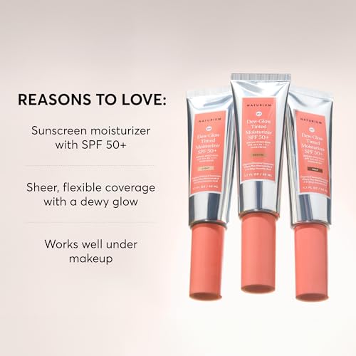 Naturium Dew-Glow Tinted Moisturizer SPF 50+ Light - Daily Face Sunscreen & Primer 1.7 oz Variation of THIS listing
