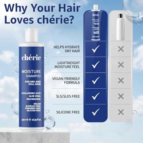 Moisturizing Hair Shampoo for Dry Hair - Hydrating Natural Formula, 16.9 oz