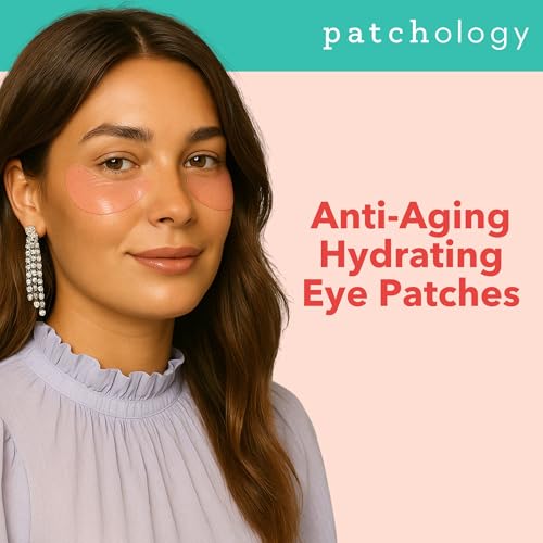 Patchology Serve Chilled Ros? Hydrating Under Eye Patches ? Hyaluronic Acid & Antioxidant-Infused Eye Masks to Reduce Dark Circles, Puffiness & Fine Lines - Ideal Skincare Essentials (30 Pairs/Jar)