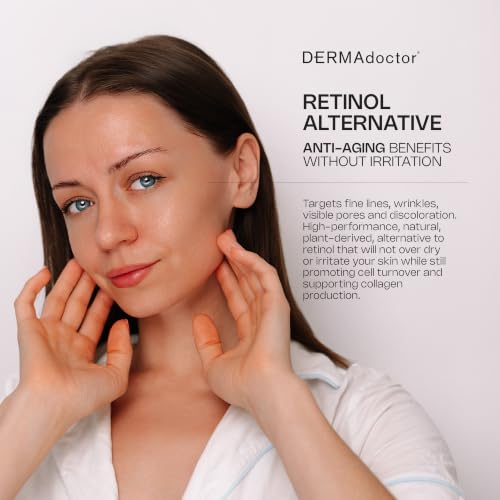 DERMAdoctor Bakuchiol Serum for Face - Calm Cool + Corrected - Anti-Aging, 1.01 oz