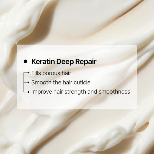 Keratin Peptide Hair Repair Mask with Pump Dispenser - 10 Fl Oz