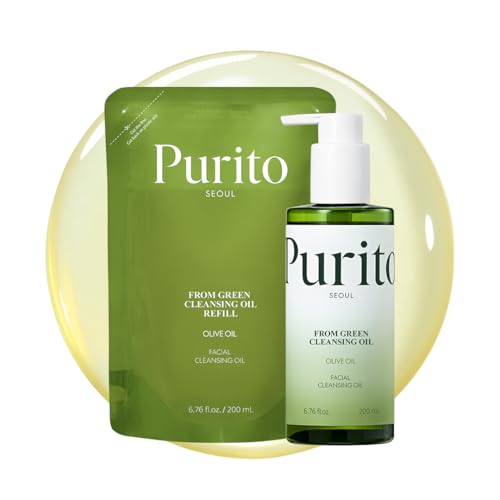 PURITO Cleansing Oil Set for Sensitive Skin - 13.52 fl oz - Hypoallergenic & Refillable
