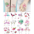 Flamingo Temporary Tattoos for Girl Women, 15 Sheets Summer Pink Tattoo Stickers, Hawaii Beach Waterproof Flamingo Party Birthday Decorations Accessories Favors Supplies Gifts for Boys