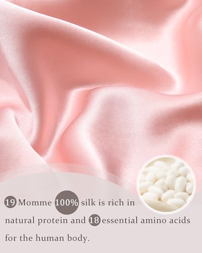 Mulberry Silk Sleeping Bonnet for Women Double Layer Pink Beige Hair Cover - Nourishing & Breathable