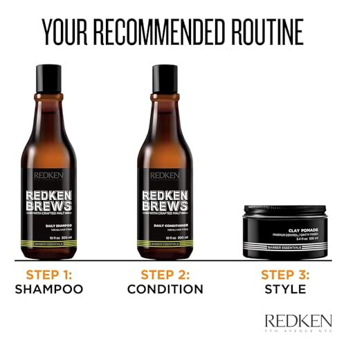 Redken Brews Daily Shampoo 10 Fl Oz - Lightweight Hydration for Men