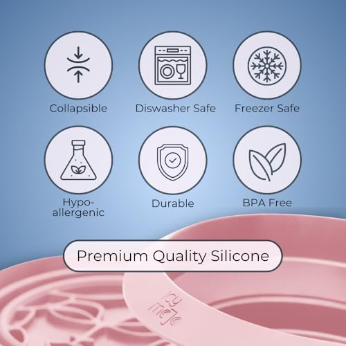 Facial Cold Plunge Soft Pink | Collapsible Ice Facial Bowl with Built-In Ice Tray for Skin Tightening & Acne Relief
