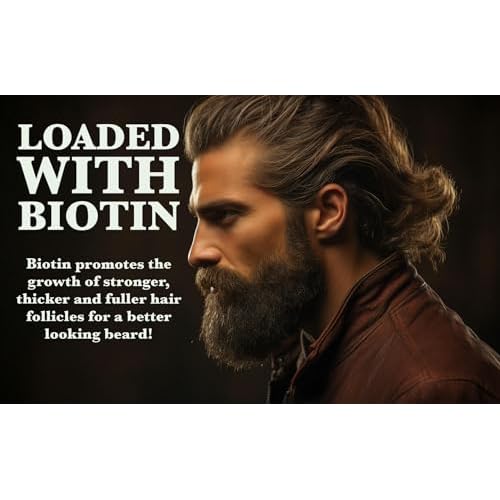 G.B.S Men's Beard Grooming Kit - Beard Oil, Growth Serum with Biotin, Balm, Brush and Comb Gift Set